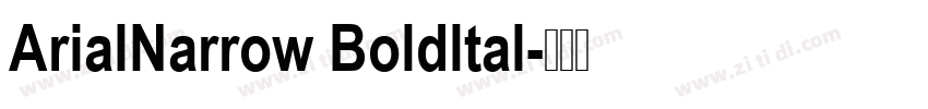 ArialNarrow Boldltal字体转换